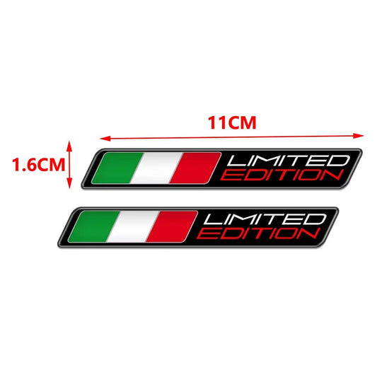 イタリア国旗 バイク用 カスタムステッカー デカール (ドゥカティ / アプリリア向け)